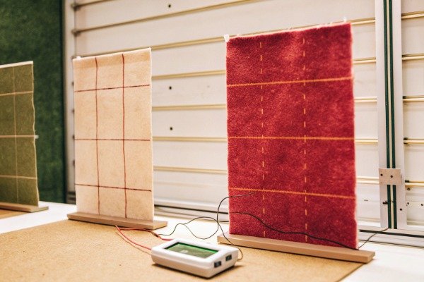 Scientific testing of felt samples in laboratory (ID#2)